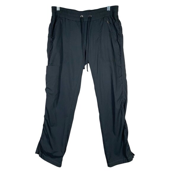 Purple Label by Healing Hands Tanya Scrub Pants Small Petite Black Drawstring - Picture 1 of 14